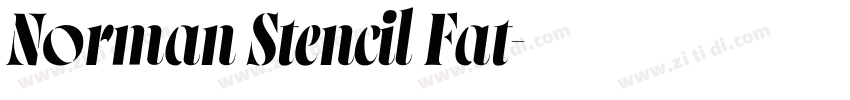 Norman Stencil Fat字体转换 Norman Stencil Fat字体转换